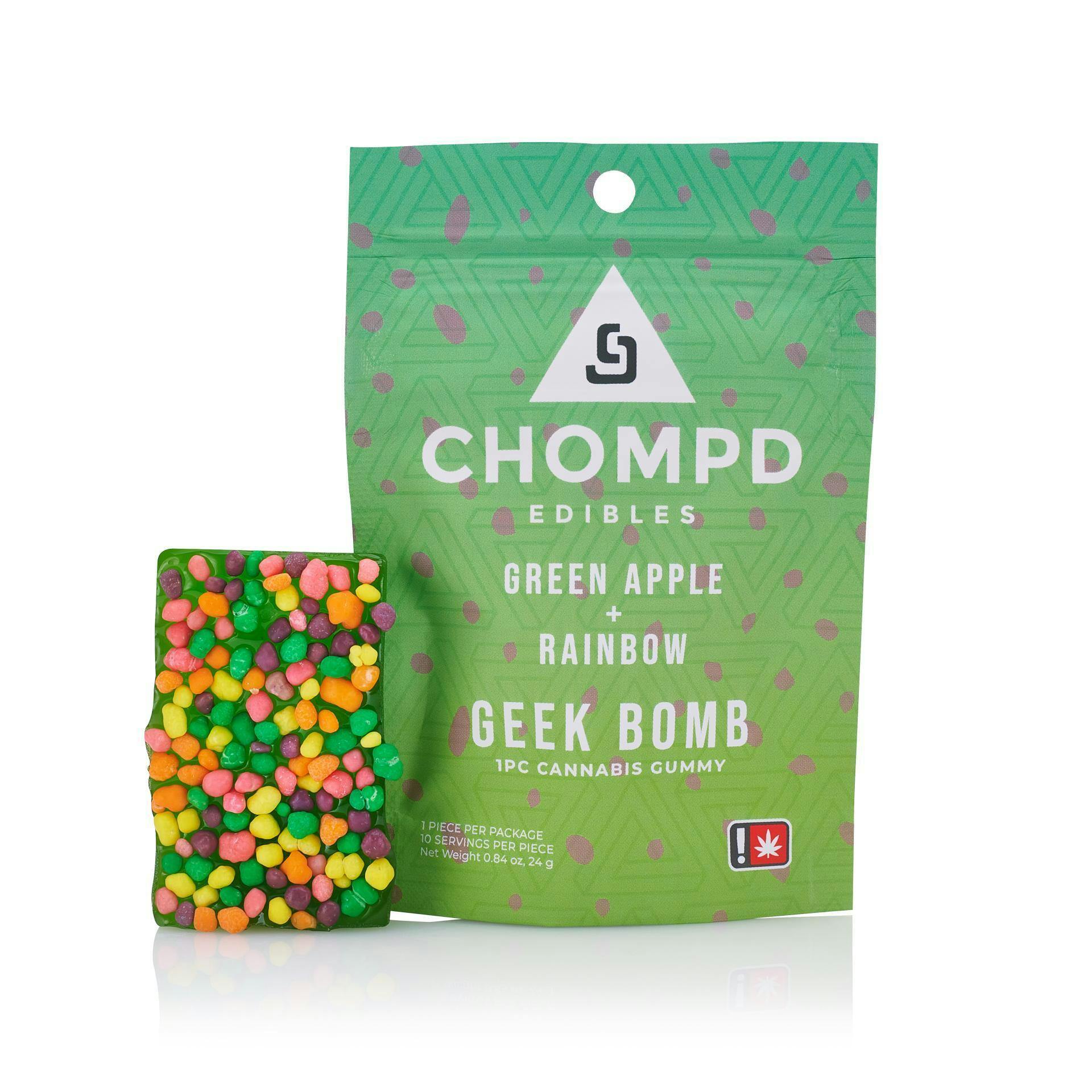 Chompd: Geek Bomb - Green Apple