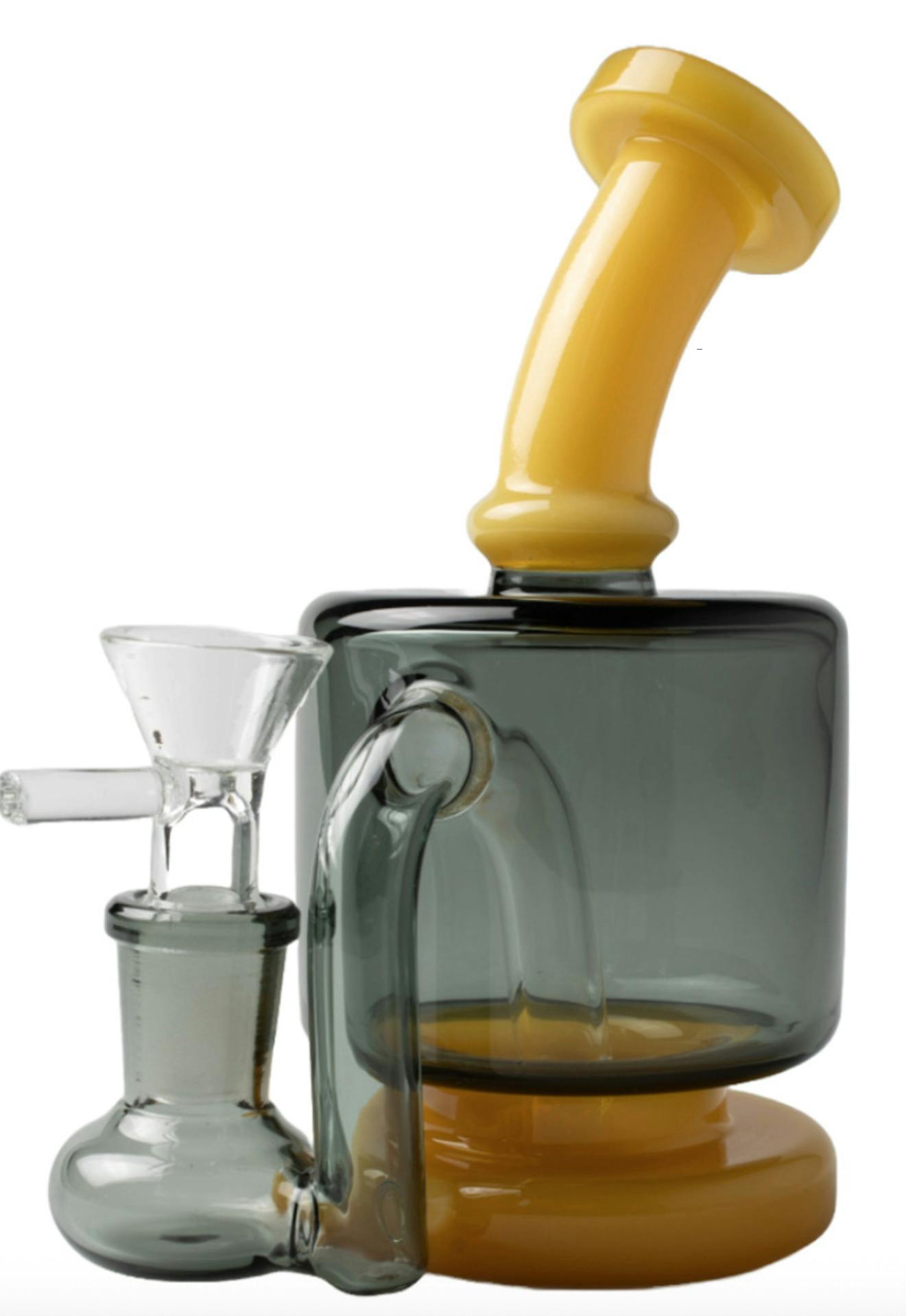 Glass - 6" Two Tone Can Rig Bong