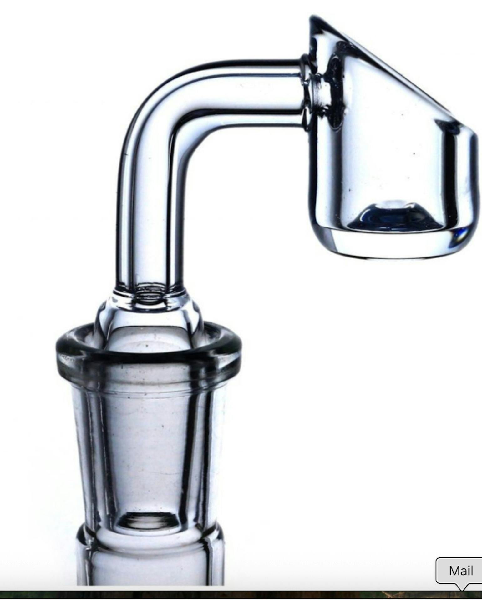 Glass - 4mm Male Quartz Slant Banger