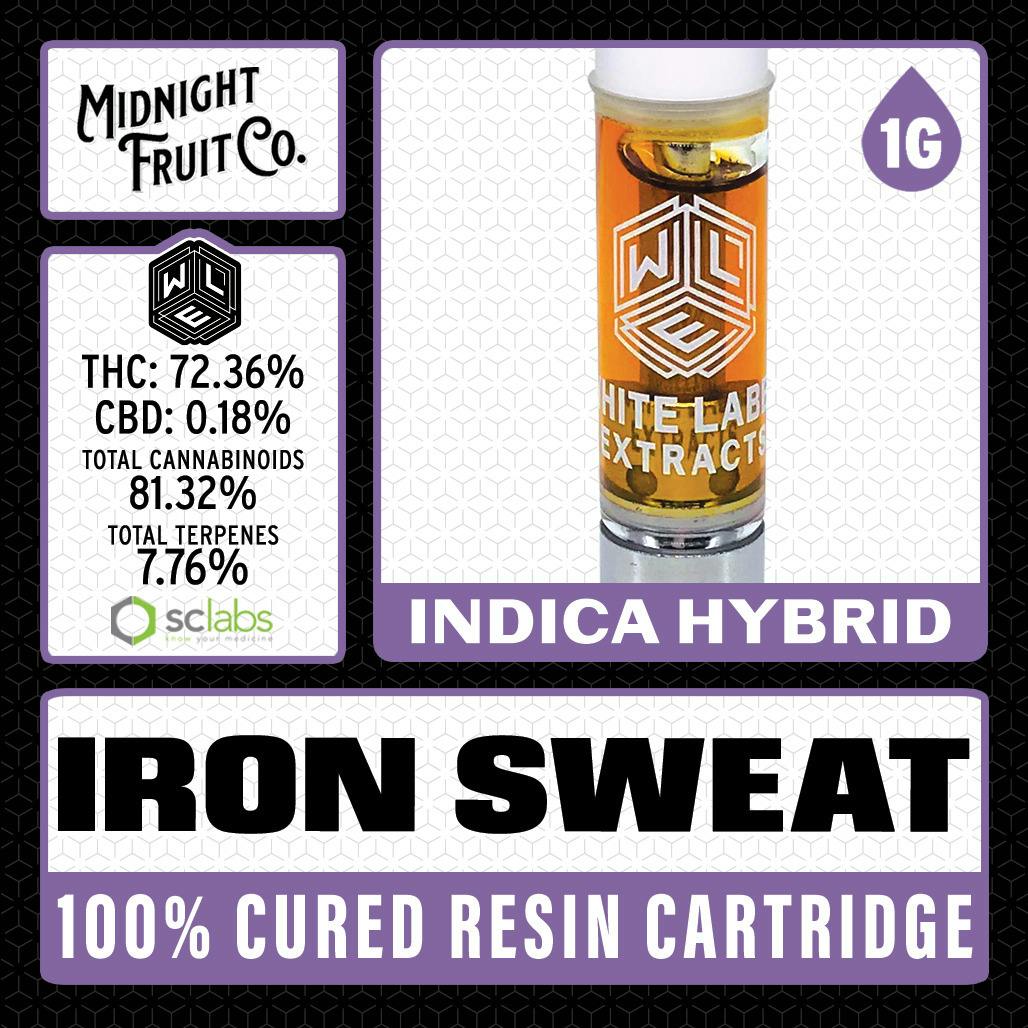 White Label Extracts - Cured Resin Cartridge - Iron Sweat (1 gram)