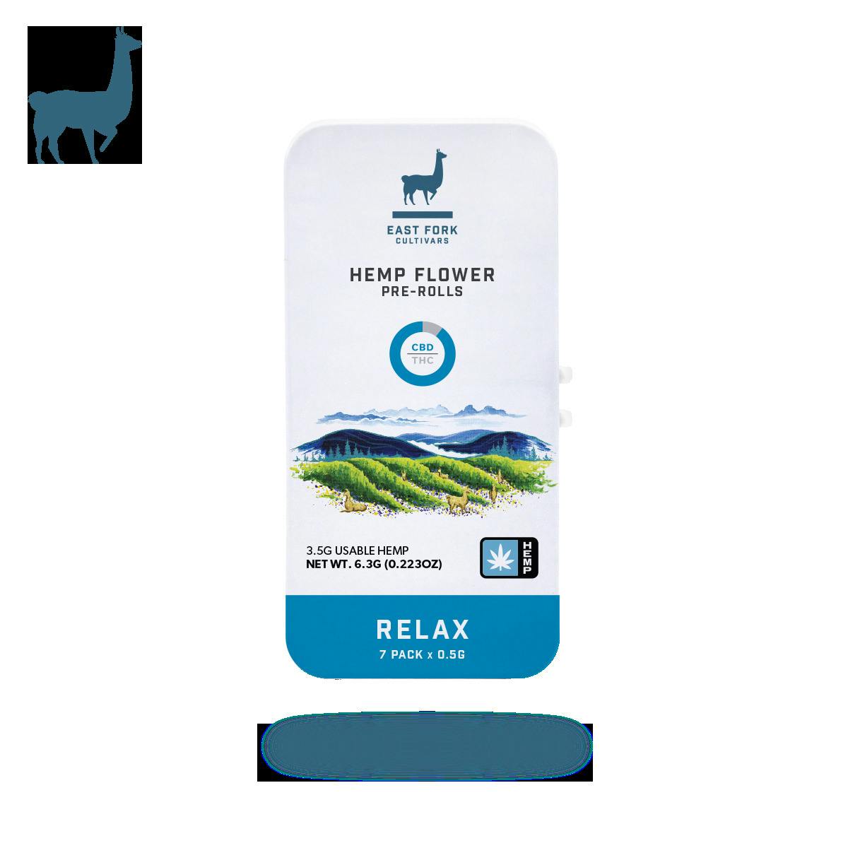 Pre Roll - East Fork Cultivars - "Relax" Southern Gas CBD (7 pack)