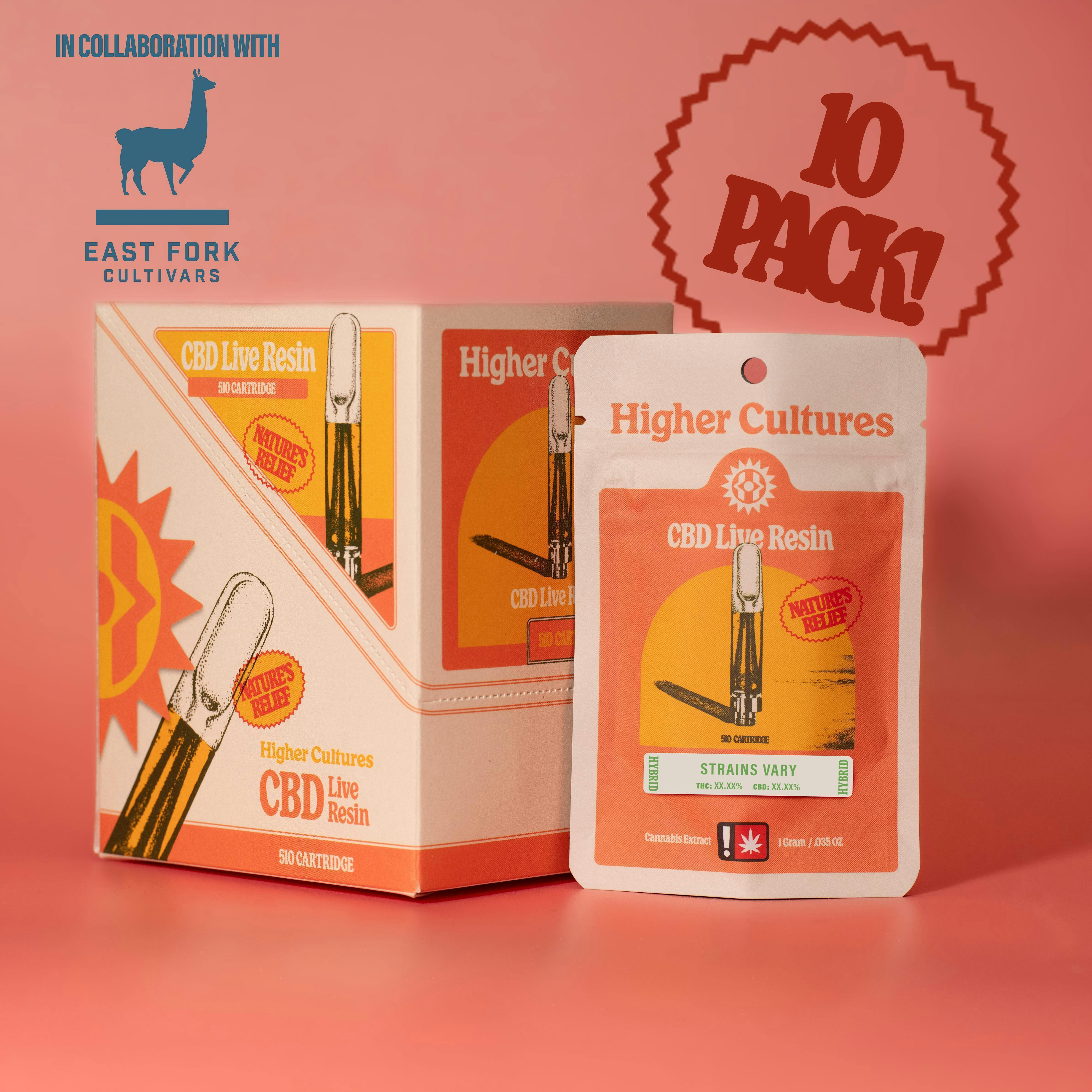 Higher Cultures - Live Resin Cartridge - Llama King 1:1 CBD (1 gram)