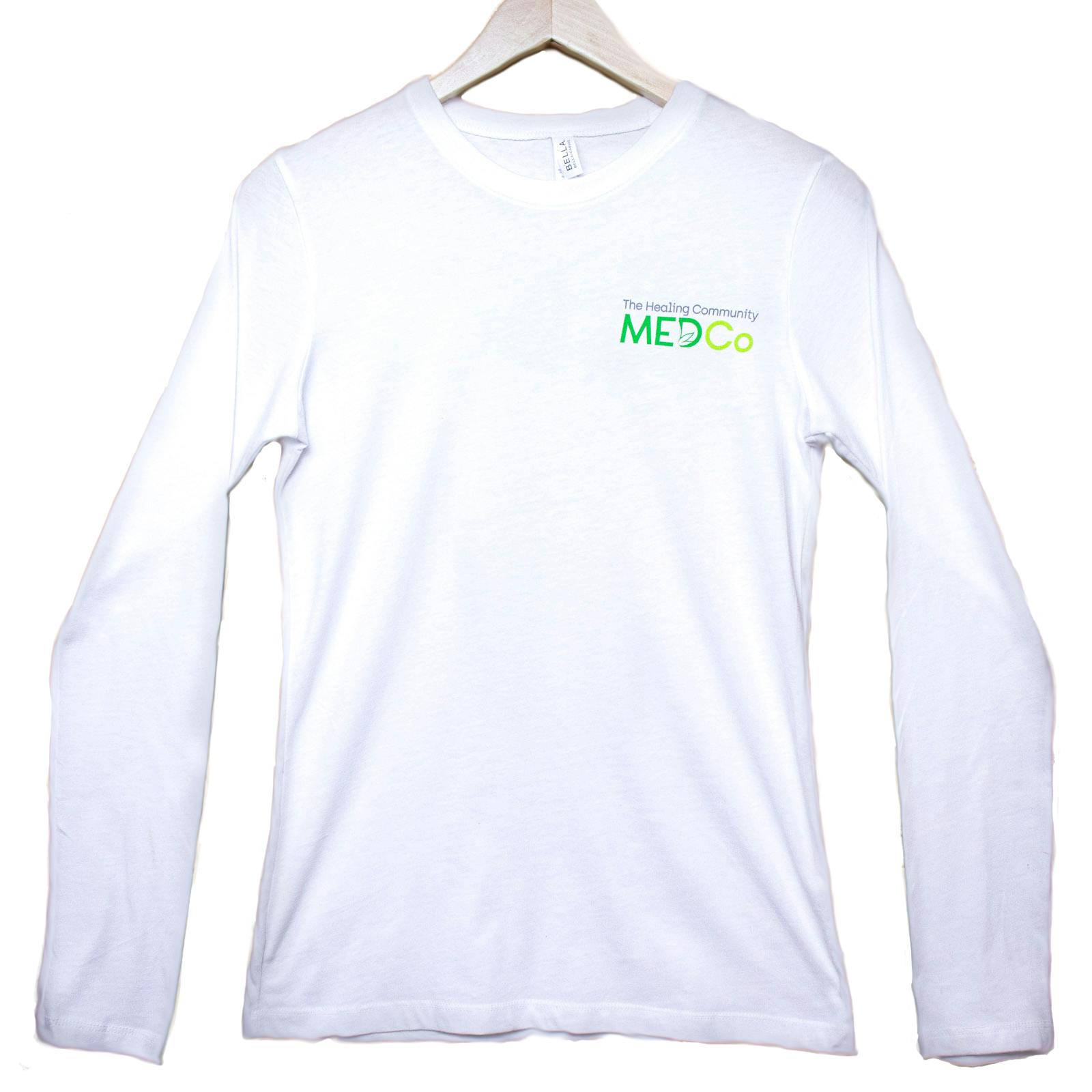 Ladies Long Sleeve Tee (M) White
