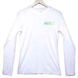 Ladies Long Sleeve Tee (M) White
