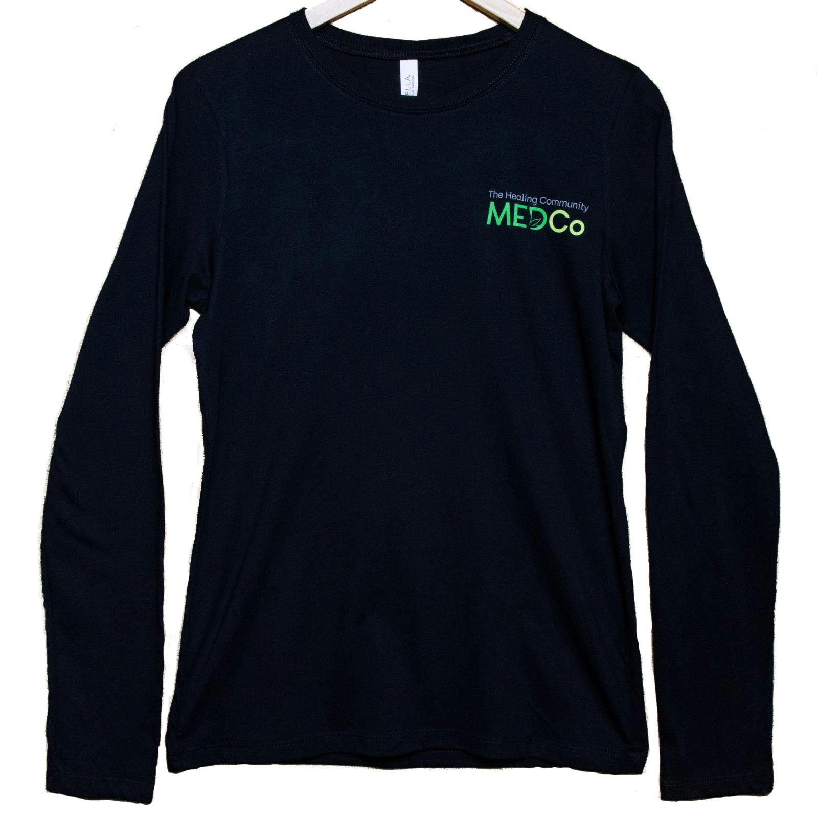 Ladies Long Sleeve Tee (M) Black