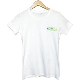 Ladies Short Sleeve Tee (S) White