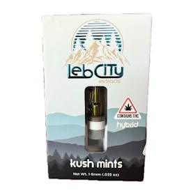 Leb City, Kush Mintz Distillate Cart