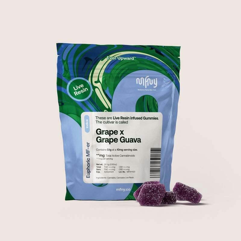 Live Resin Grape X Grape Guava Gummies 100mg (10mg ea | 10-Pack)