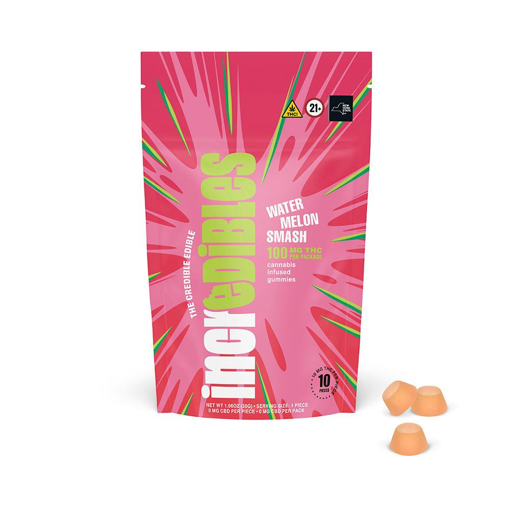 Watermelon Smash Gummies 100mg (10mg ea | 10-Pack)