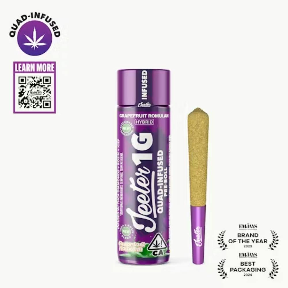 Jeeter Grapefruit Romulan (H) Rosin infused Preroll 1g
