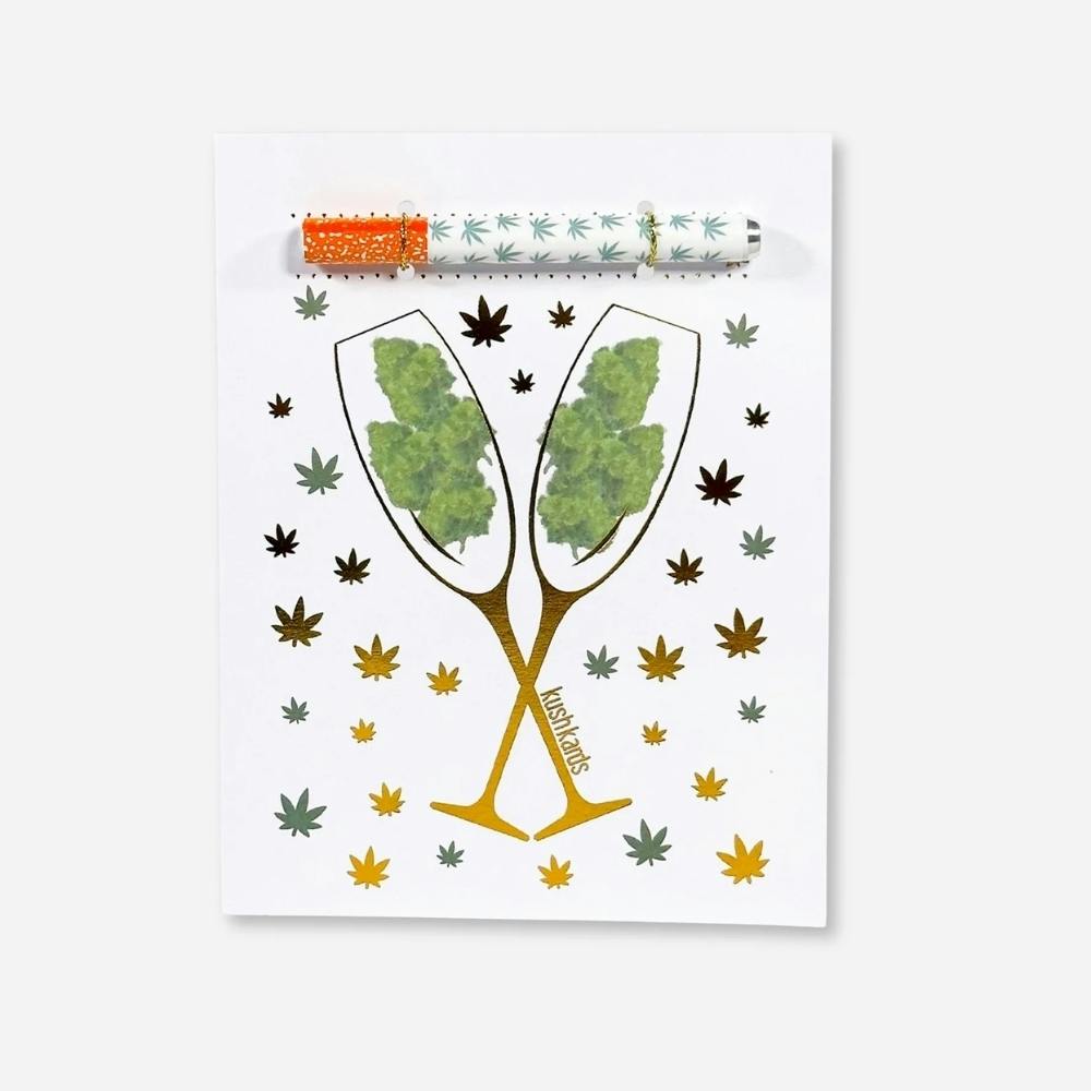 Kush Kards Congrats Champagne Bud Card With
