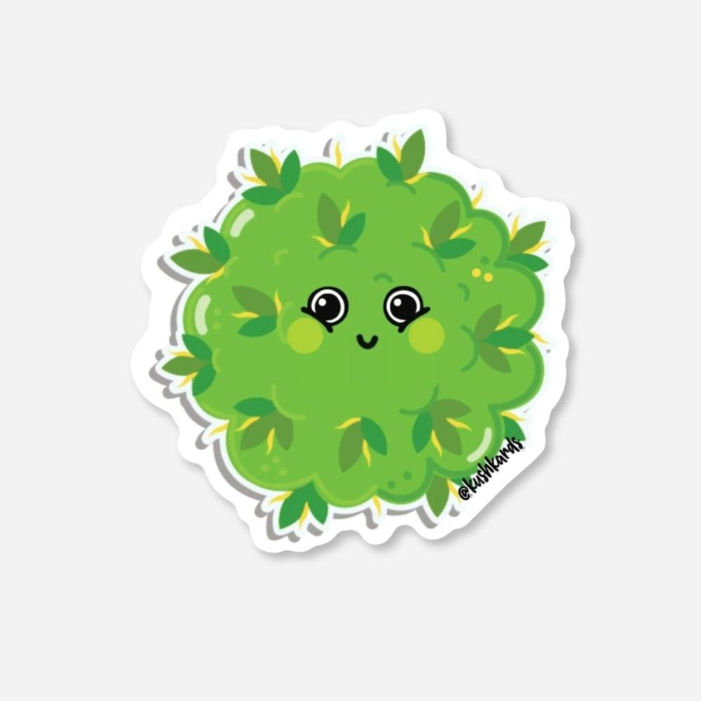 Kush Kards Cute Bud Kush Sticker