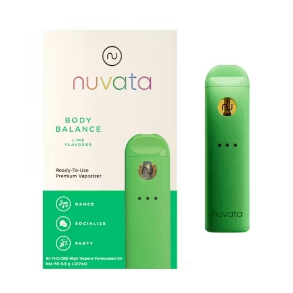 Nuvata Lime Body: Nuvata Lime Body Balance 9:1 THC:CBD (H) AIO 1g