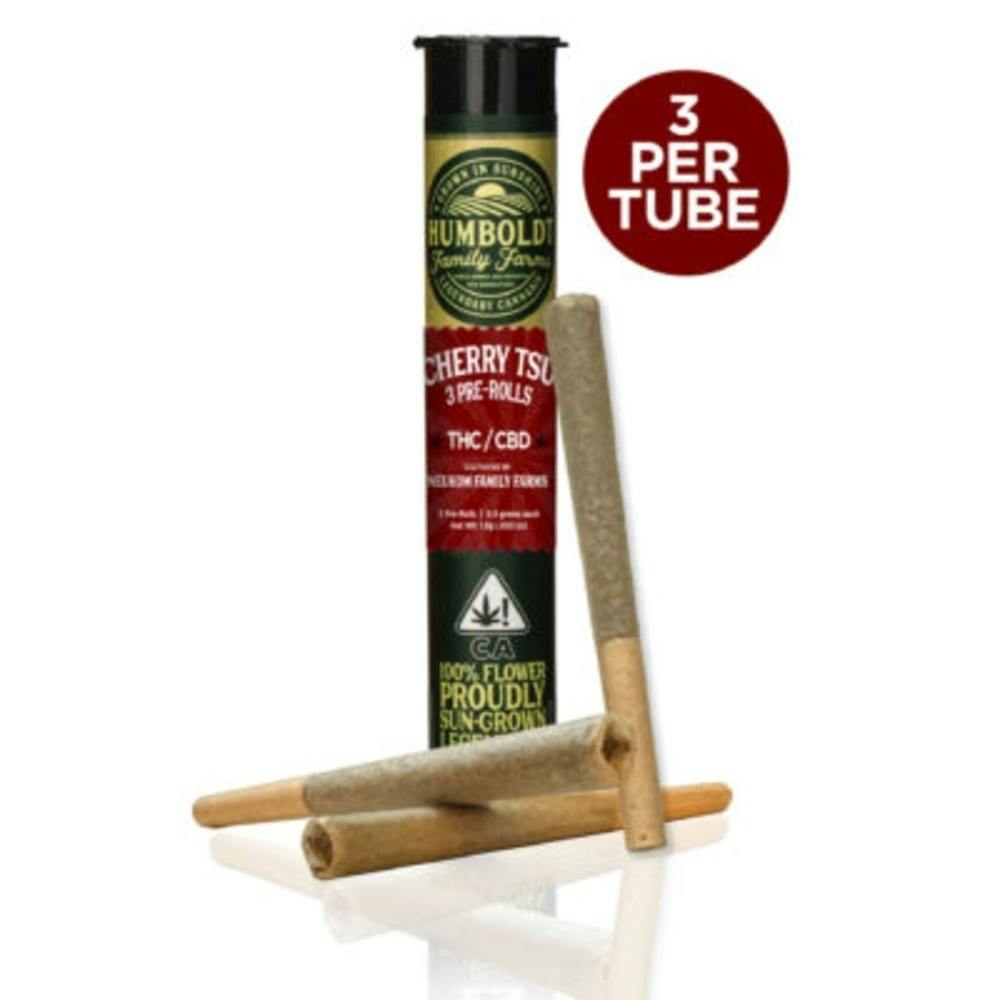 Humboldt Family Farms Cherry Tsu (H) Preroll 3pk 1.5g
