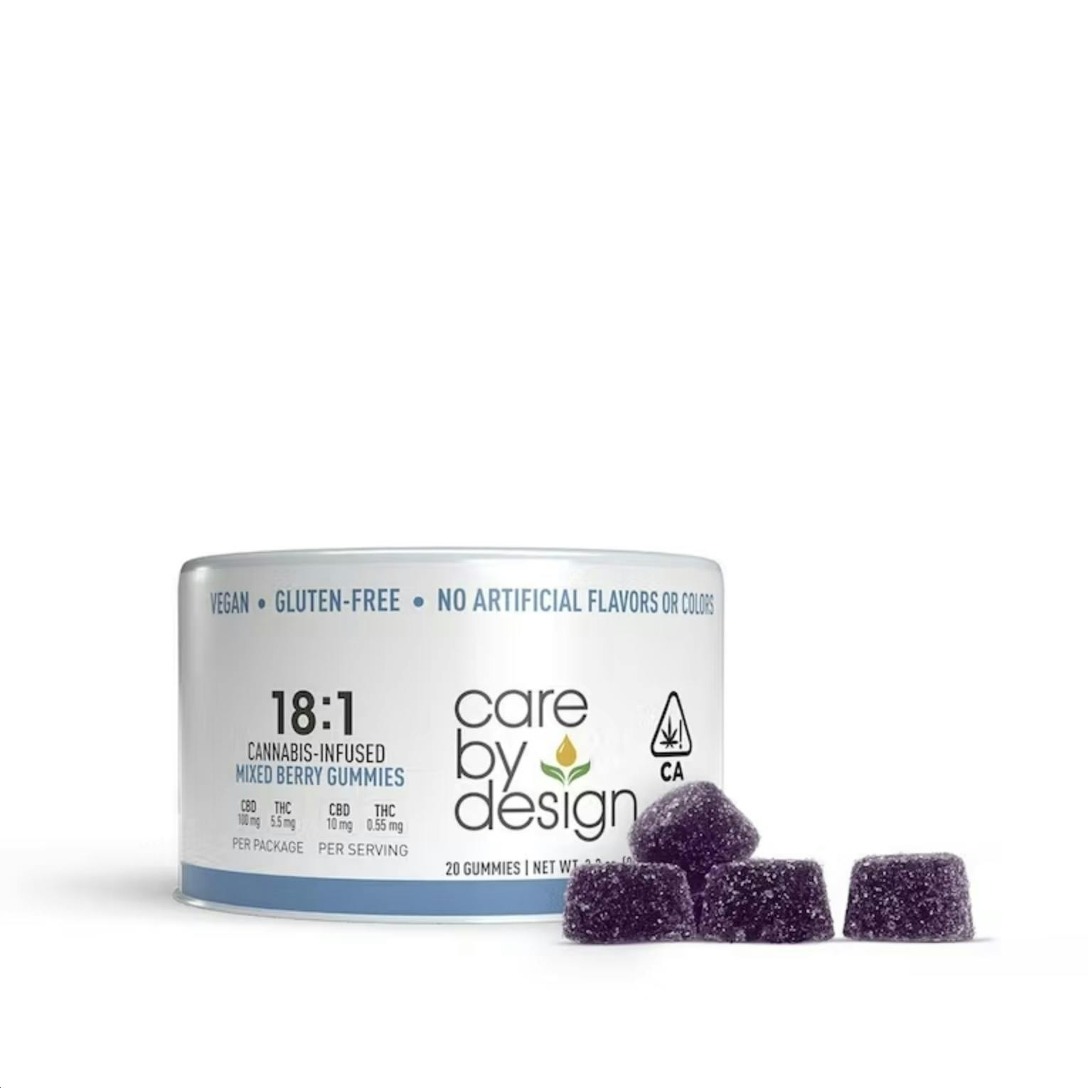 Care By Design Gummies - 18:1 Mixed Berries 20pk