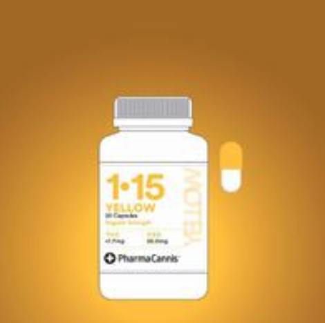 Yellow Regular Strength Capsule 1:15 | 20/CT