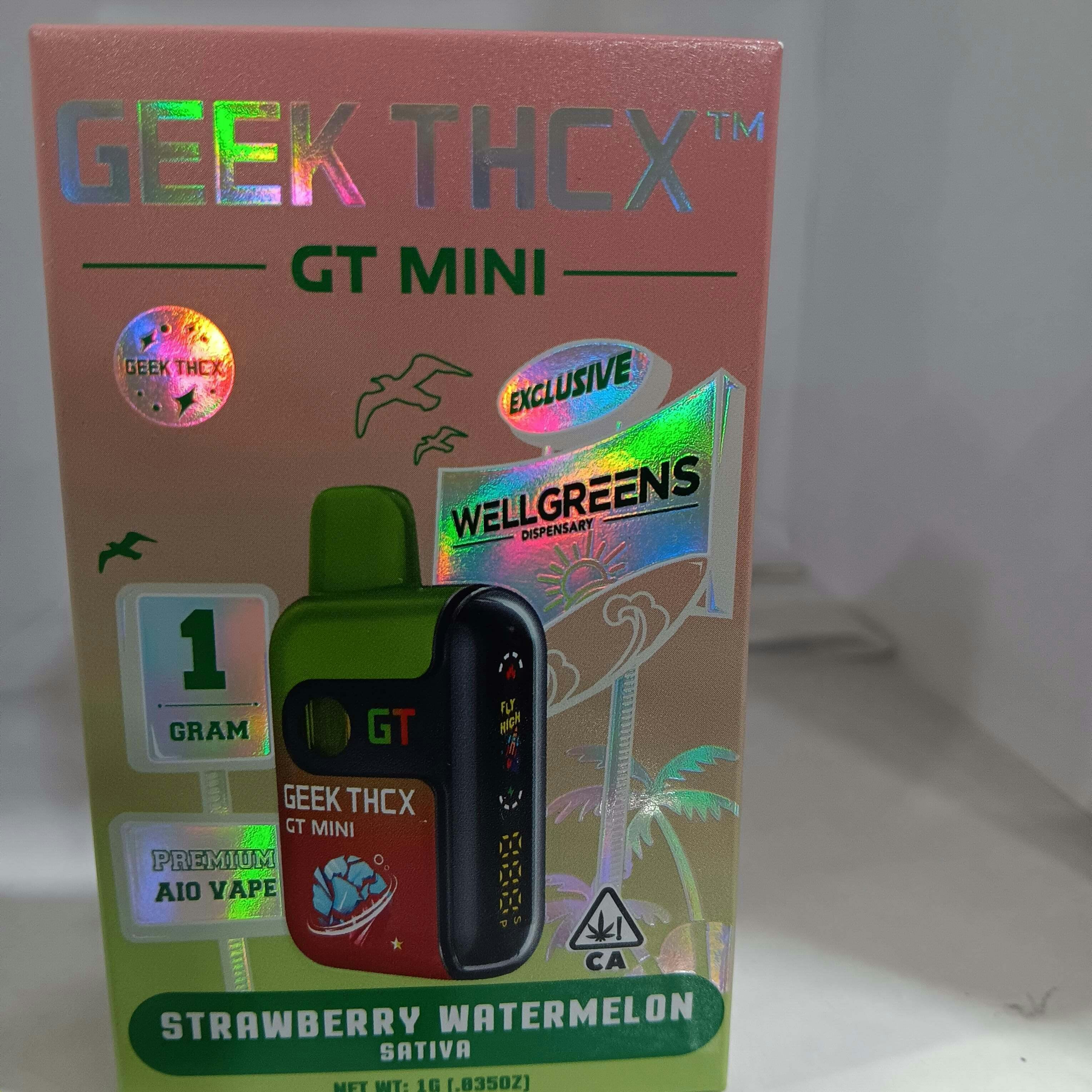 GEEK THCX - Strawberry Watermelon GEEK THCX wellgreens All-in-one -