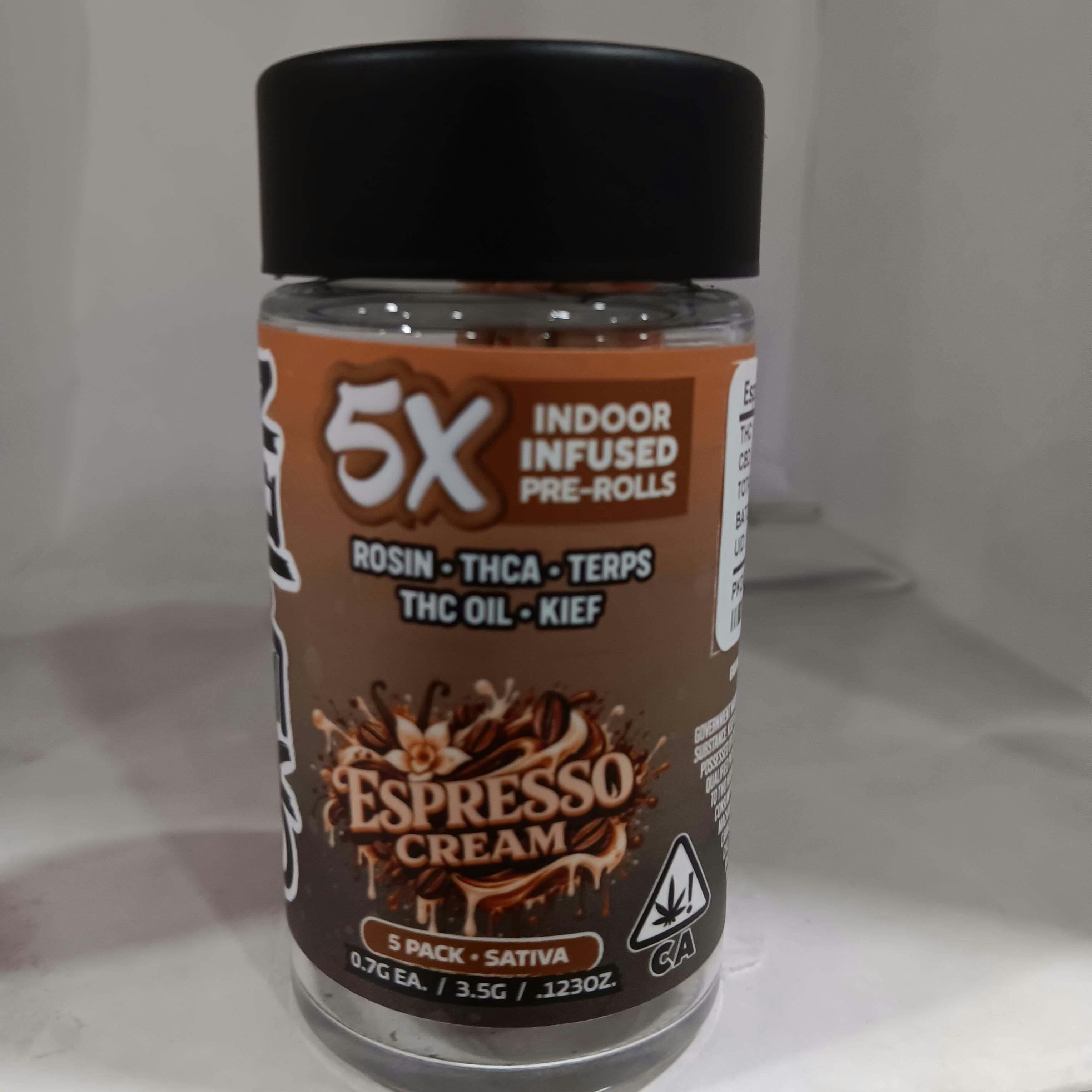 Gramlin - Espresso Cream (.7g 5pk | 3.5g) Gramlin Infused Pre-Roll -