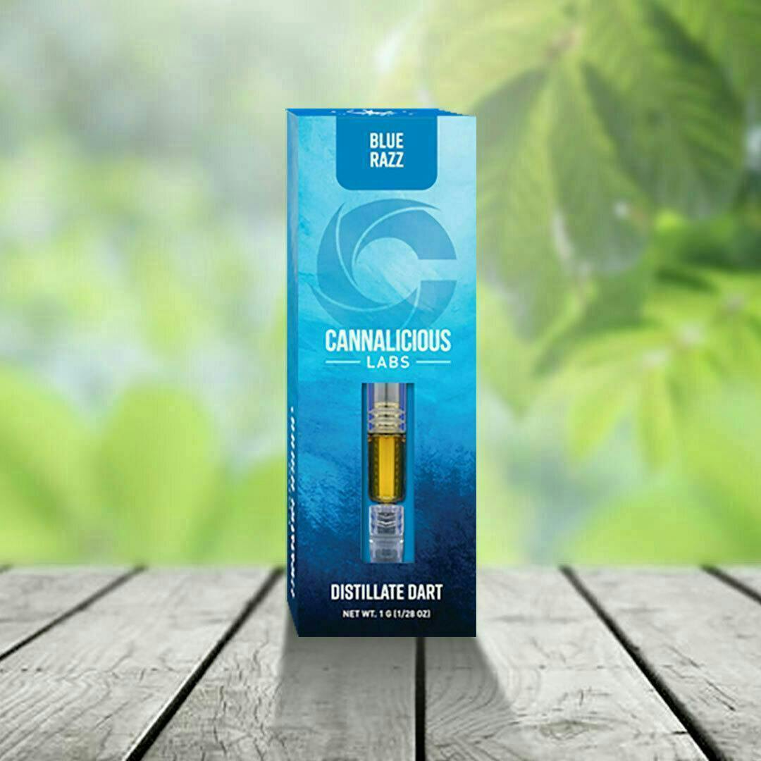 Cannalicious - 1g Distillate Dart - Blue Razz