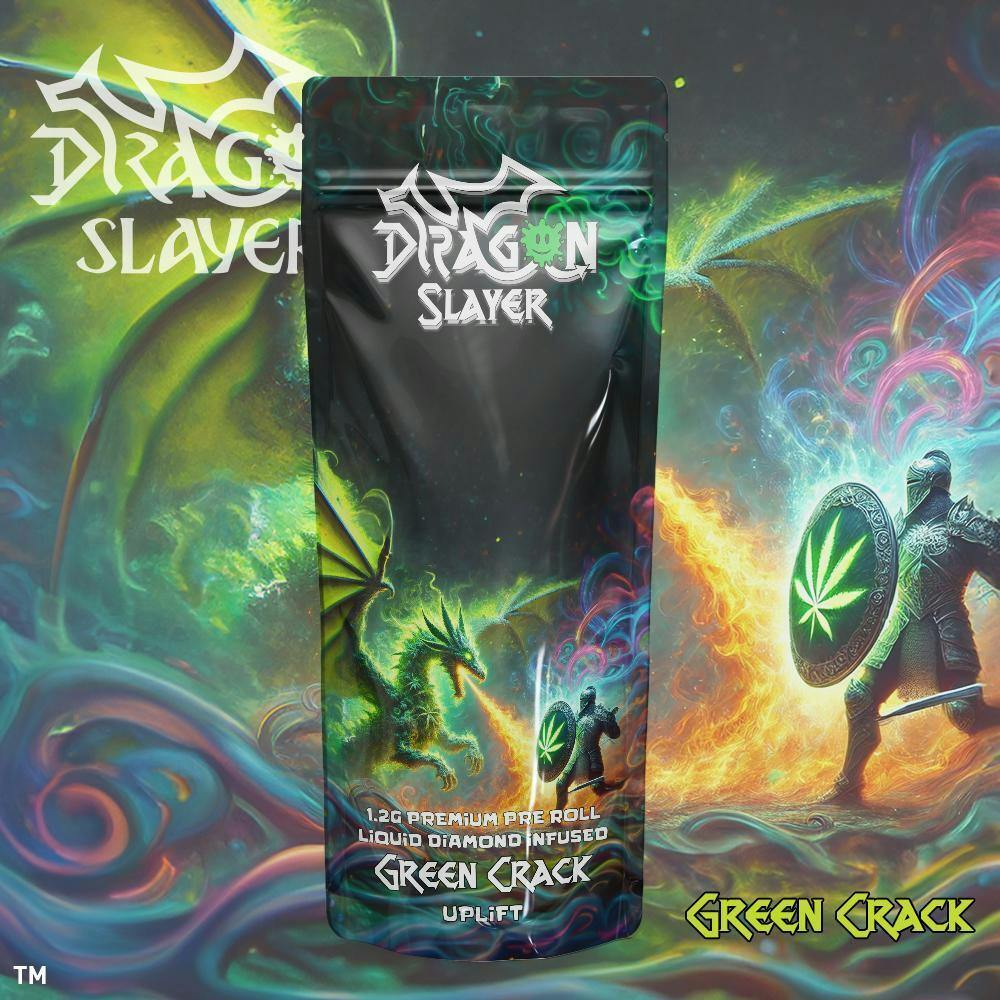 Dragon Slayer - 1.2g Infused Preroll - Green Crack