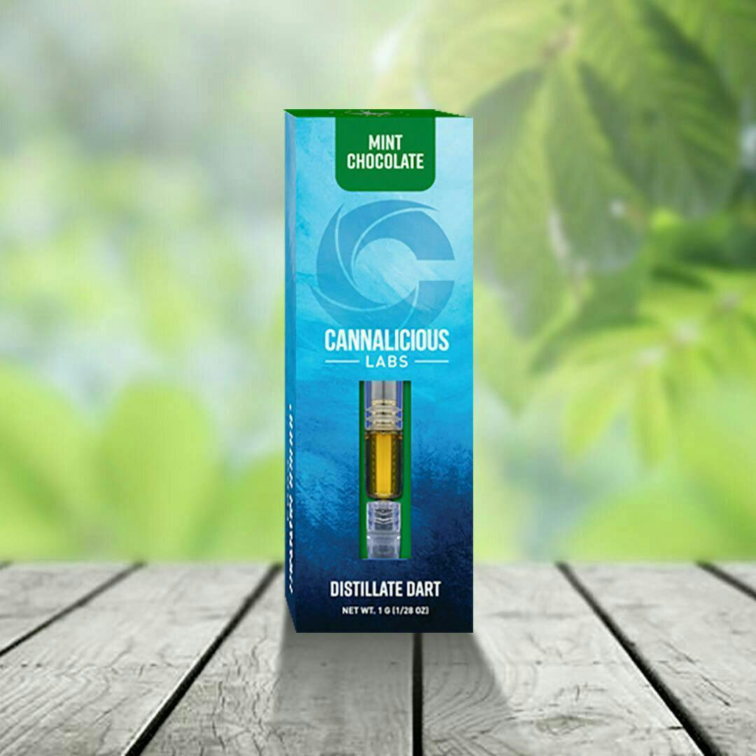 Cannalicious - 1g Distillate Dart - Mint Chocolate