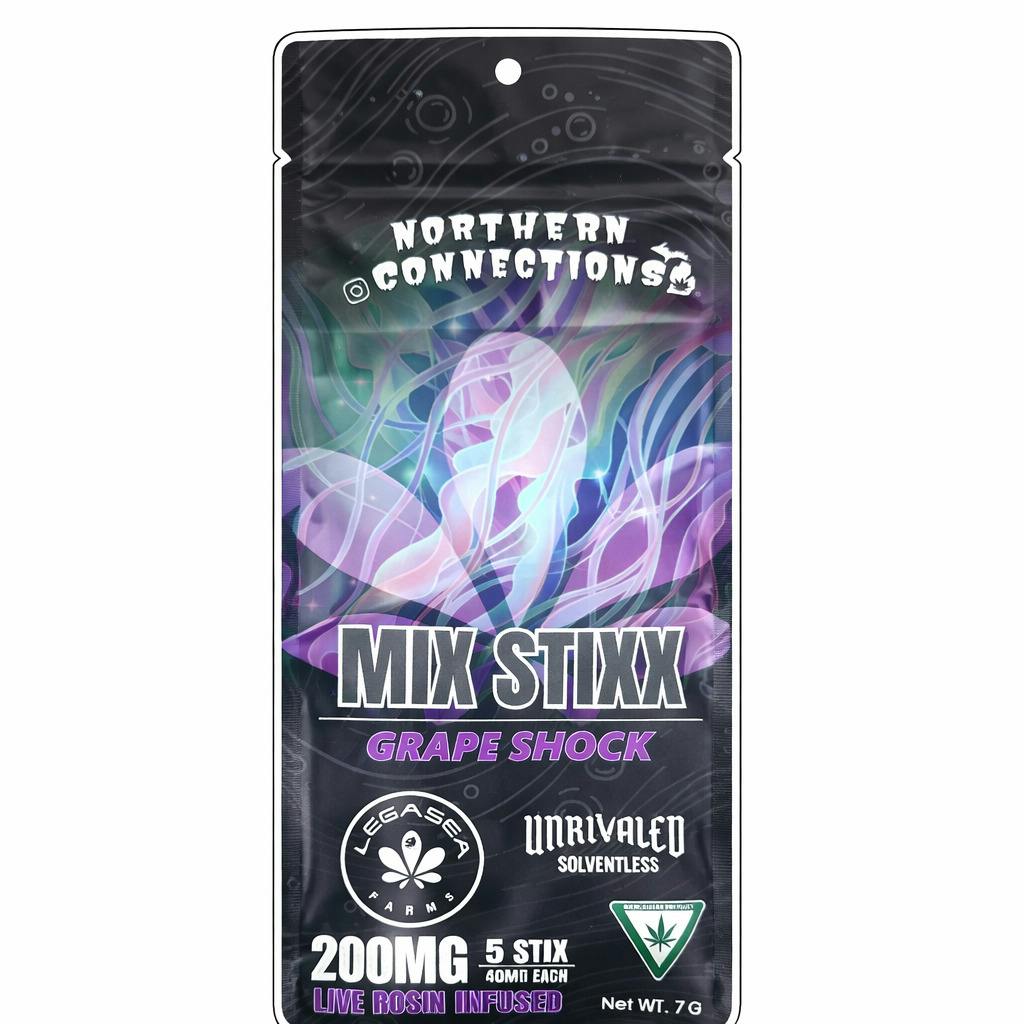 Northern Connections x Unrivaled - 200mg Rosin THC Mix Stix - Grape Shock