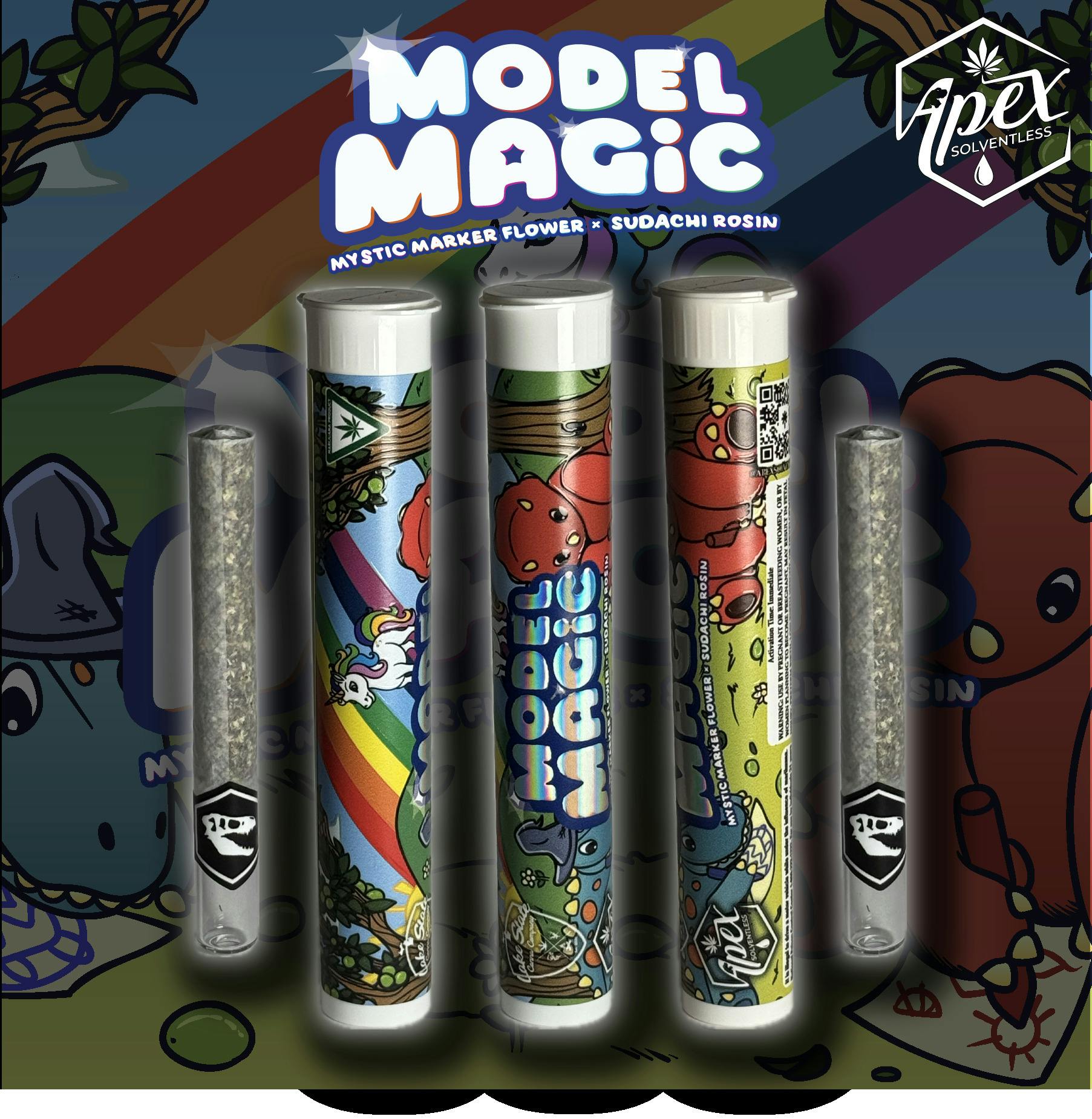 Apex - 1.5g Hash Rosin Preroll - Model Magic