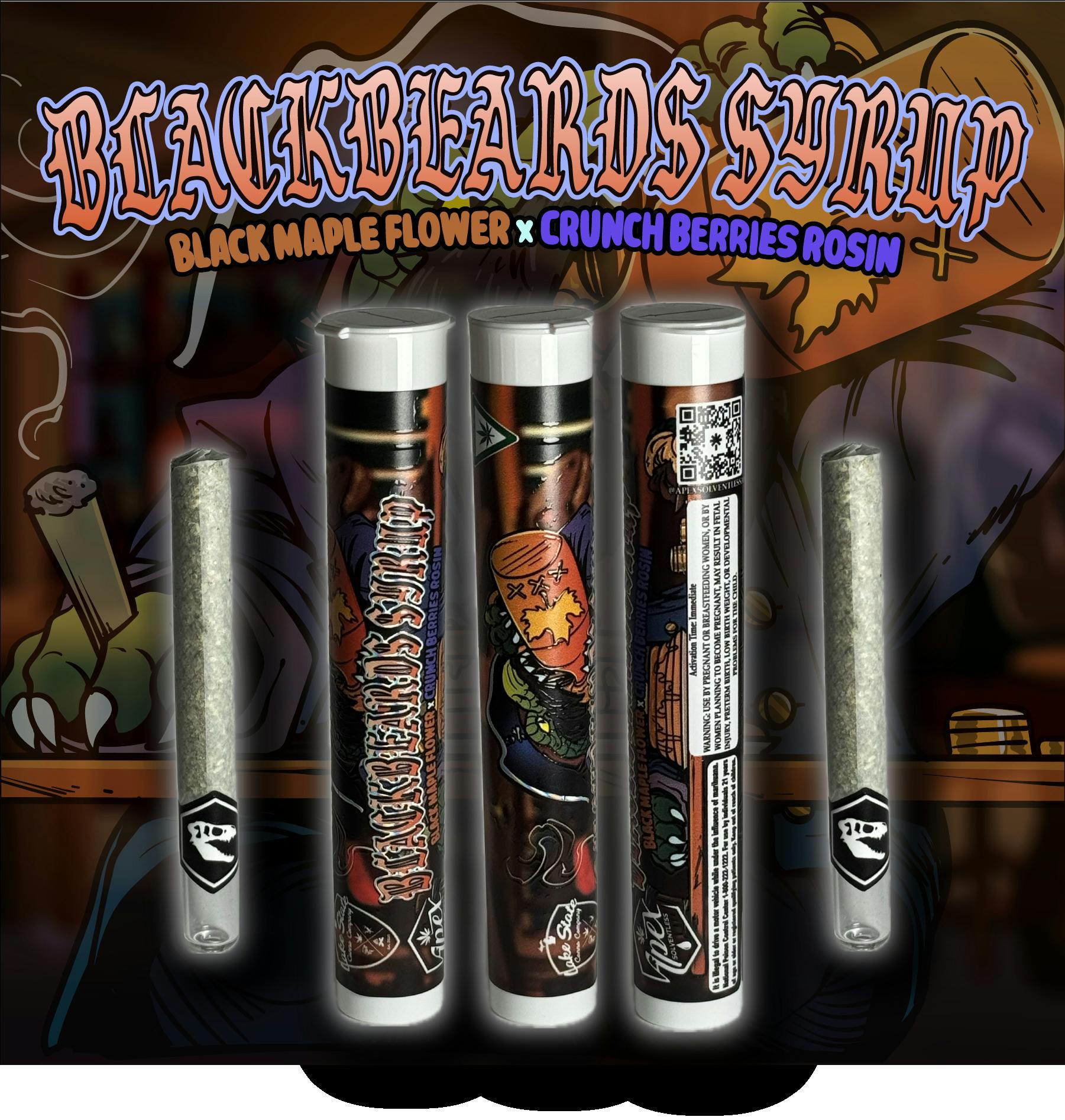 Apex - 1.5g Hash Rosin Preroll - Black Beards Syrup