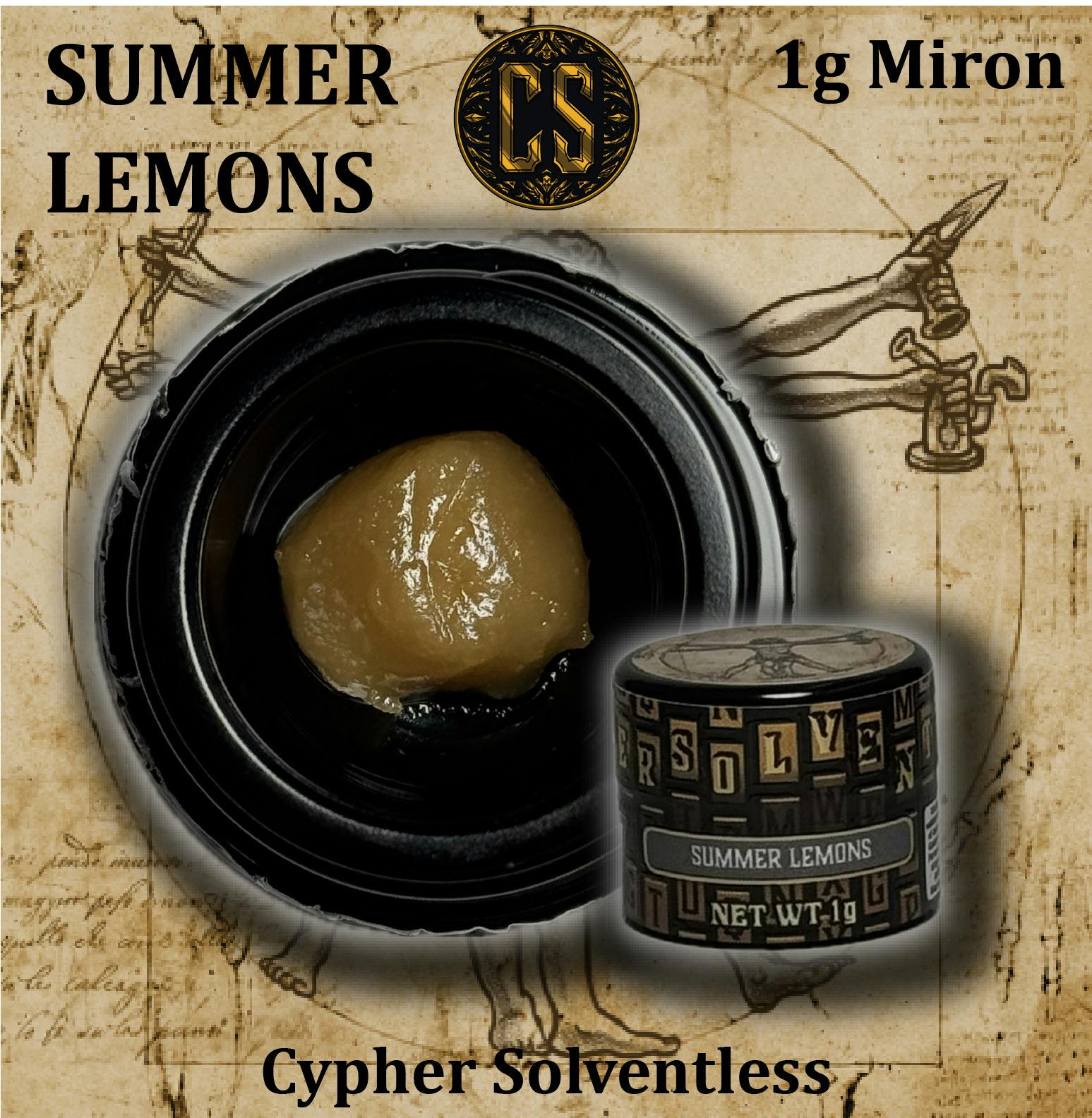 Apex - 1g Hash Rosin Cypher - Summer Lemons