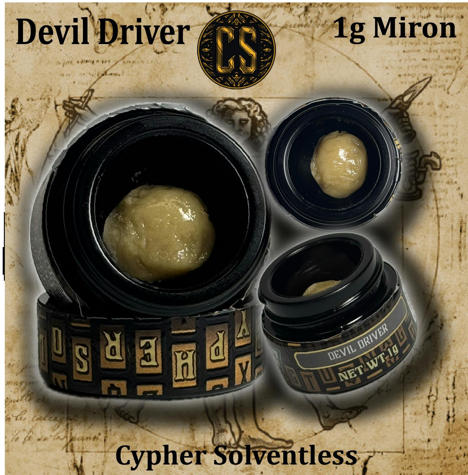 Apex - 1g Hash Rosin Cypher - Devil Driver
