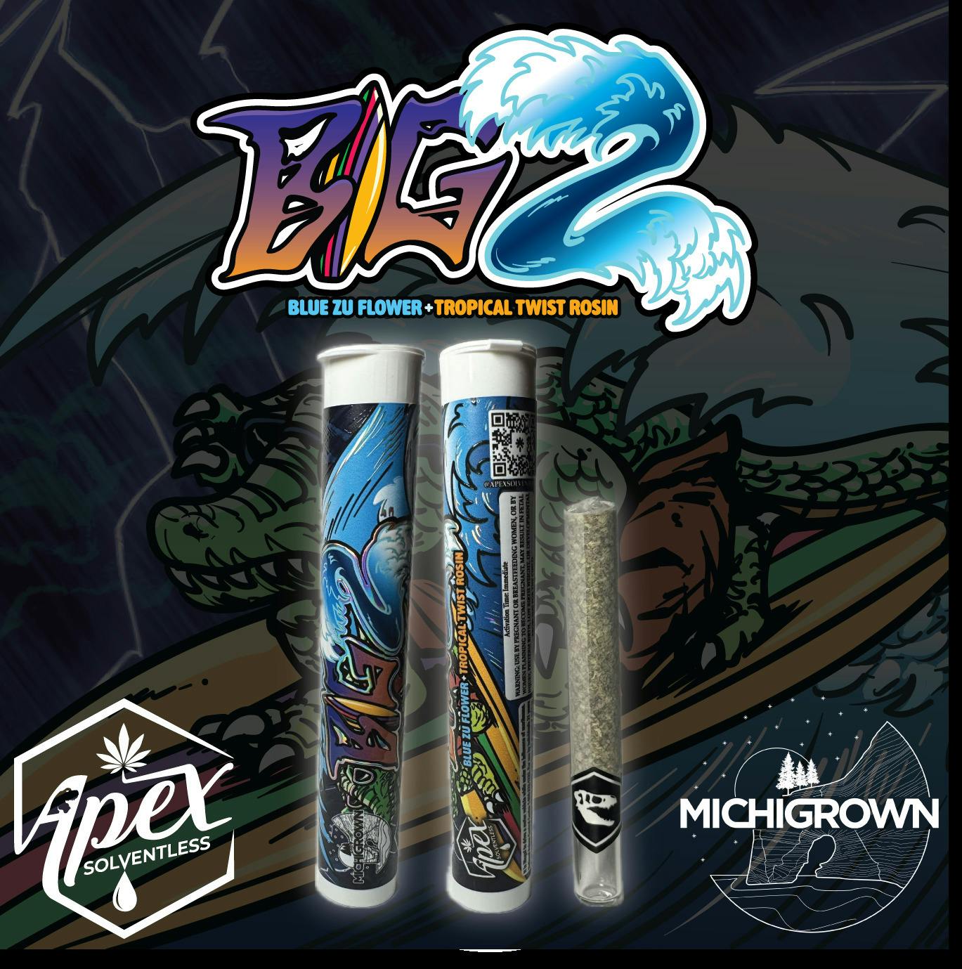 Apex - 1.5g Hash Rosin Preroll - Gogurt Parfait