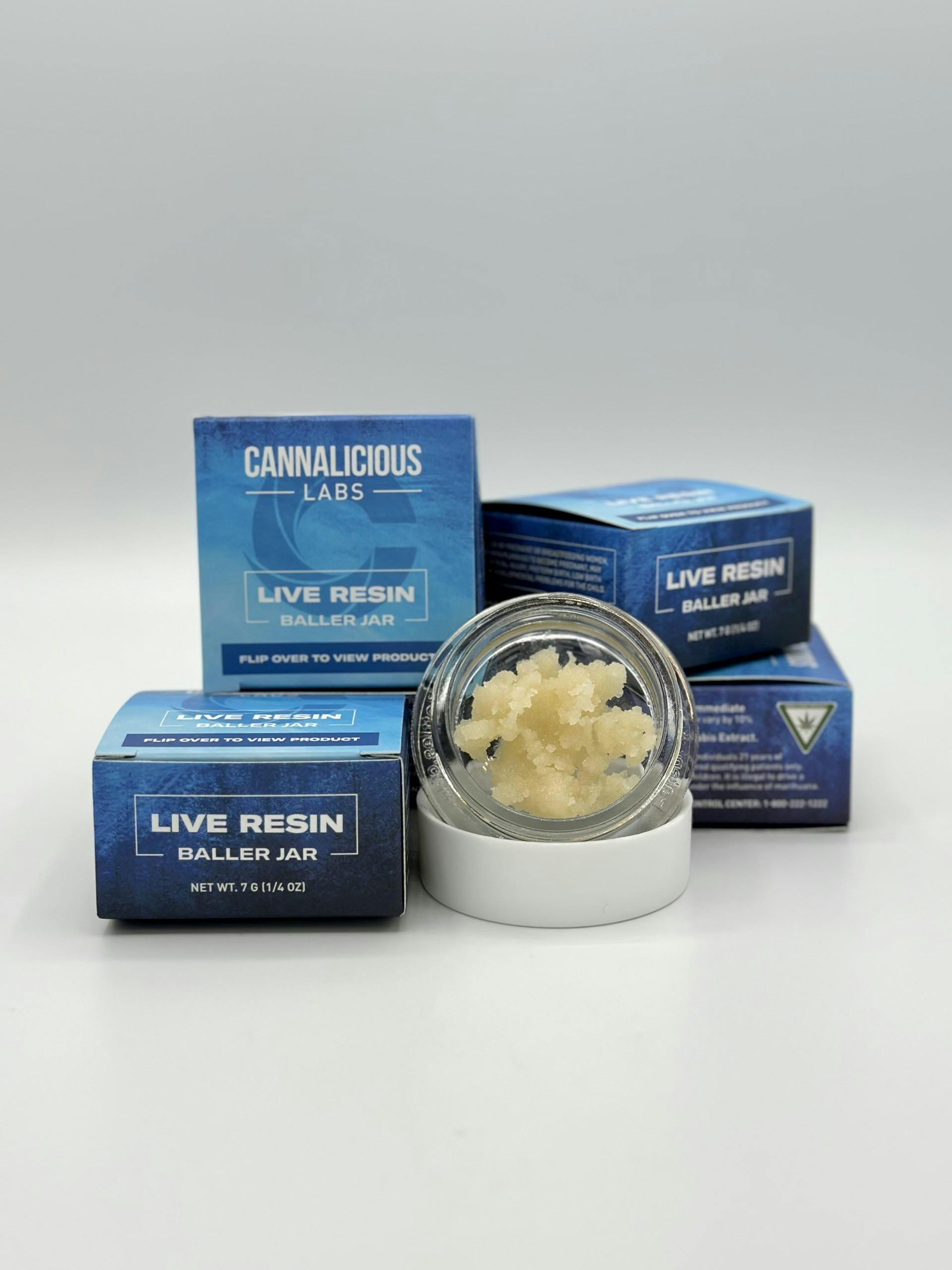Cannalicious - 7g Live Resin Baller Jar - Super Silver Haze