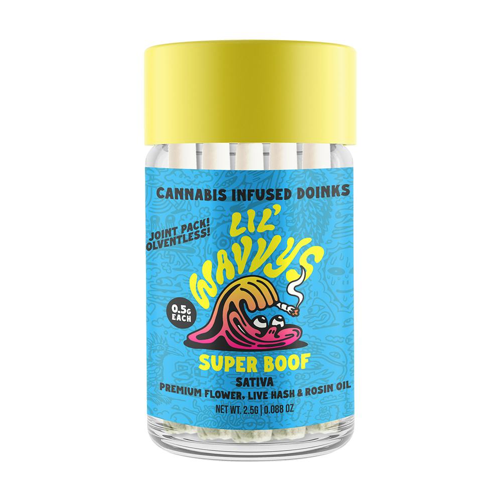 Wavvy - Preroll - Indoor - Super Boof 5pk - 2.5g