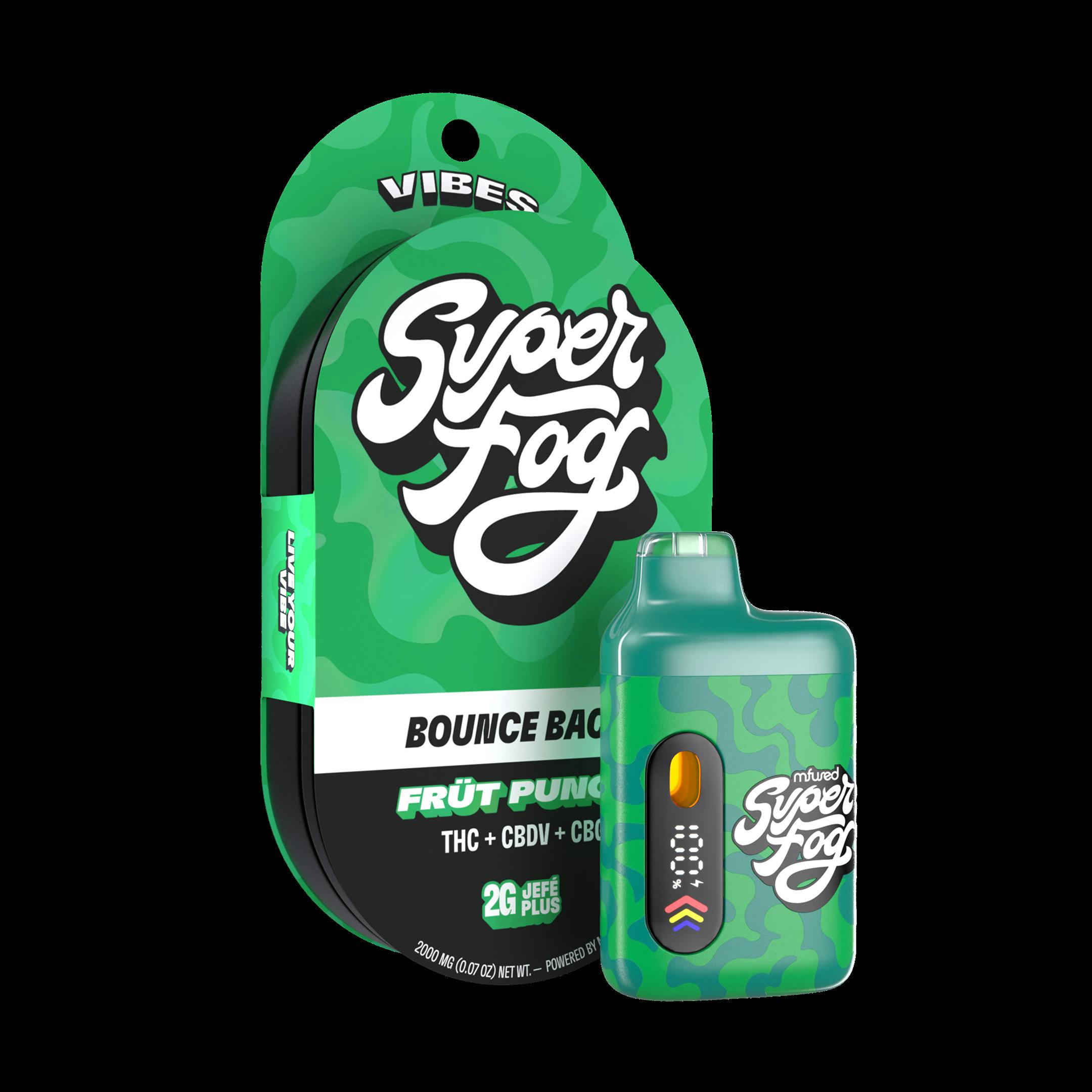 Mfused Super Fog - Vibes Jefe Plus - AIO Liquid Diamonds - Bounce Back Frut Punch (S) (2.0g)