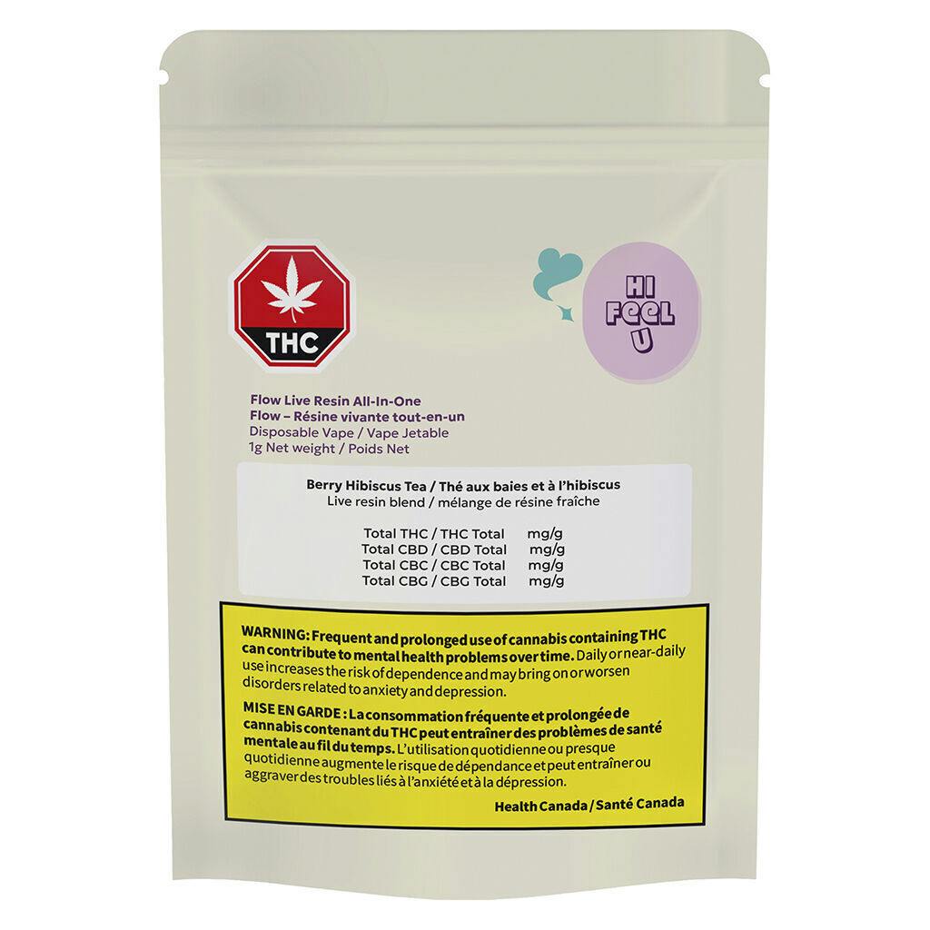 Flow Live Resin AIO (Berry Hibiscus Tea) - 1g