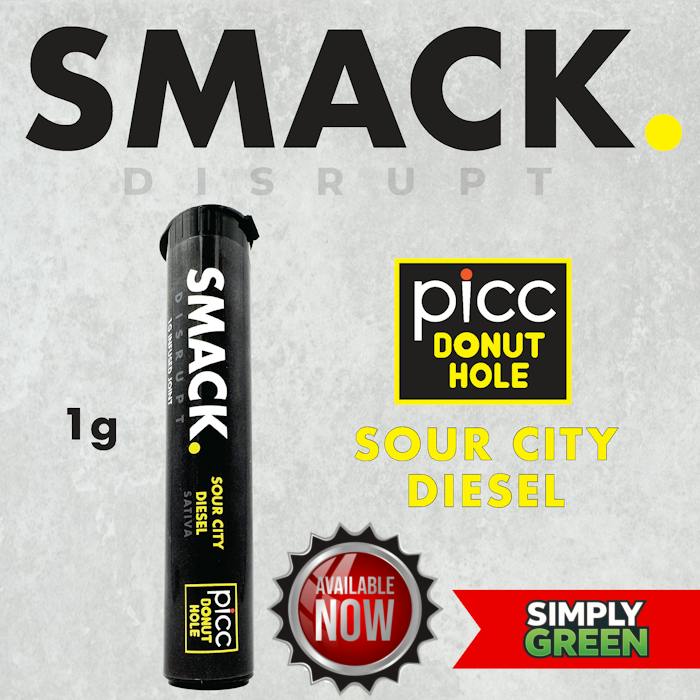 Picc | Pre-Roll | Smack | Terpene Concentrate Infused | Sativa | Sour City Diesel at Simply Green