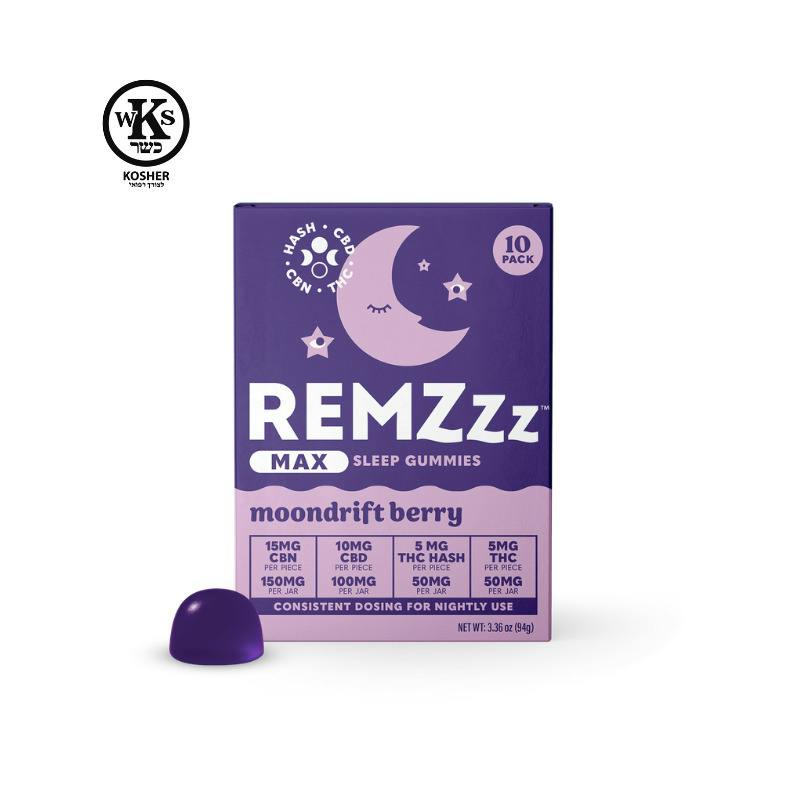 REMZzzz | Edible | Sleep Gummies | Moondrift Berry | 10mg x 10pk