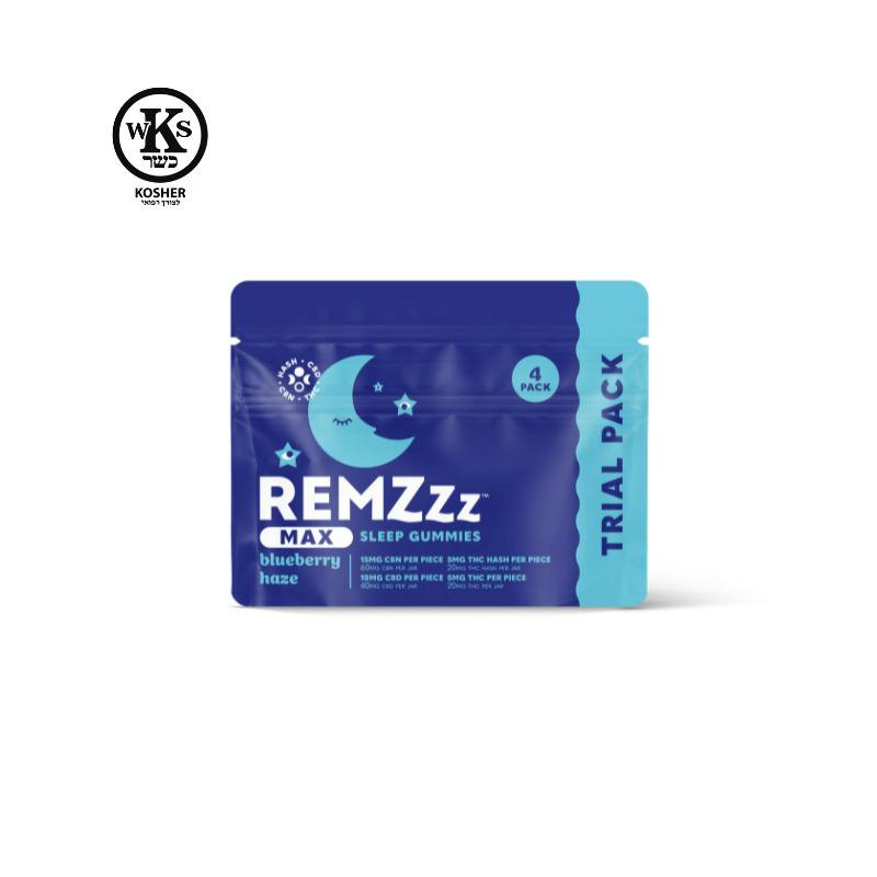 REMZzzz | Edible | Sleep Gummies | Trial Pack | Blueberry Haze | 10mg x 4pk Indica at Simply Green