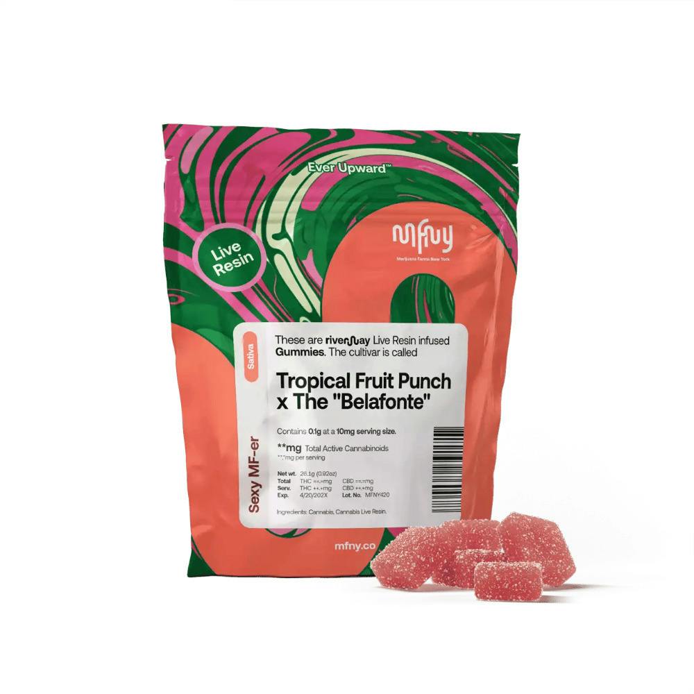 MFNY | Edible | Live Resin Gummies | Sativa | Tropical Fruit Punch x Belafonte | 10mg x 10pk