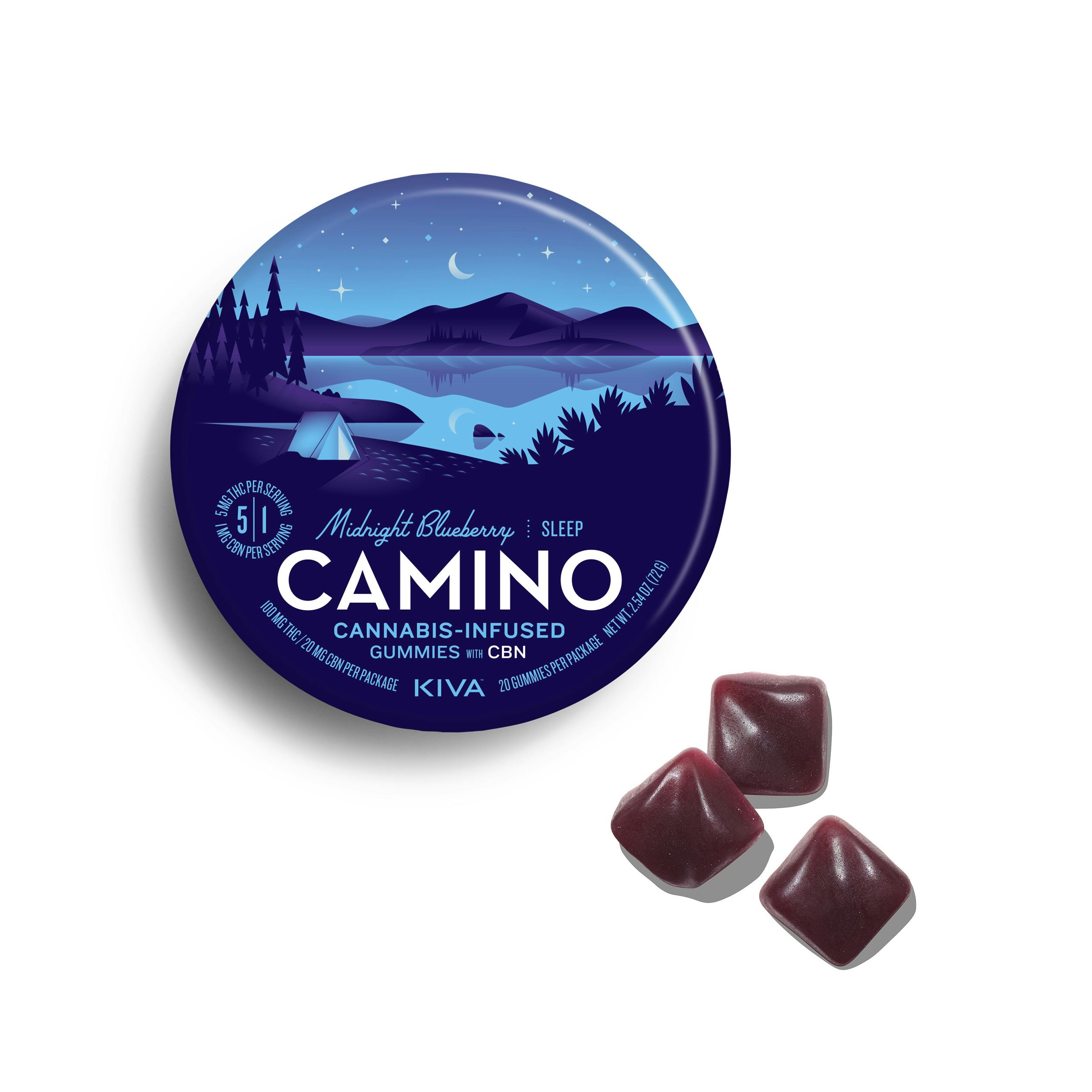 Midnight Blueberry 5:1 Gummies | Camino | - 100mg