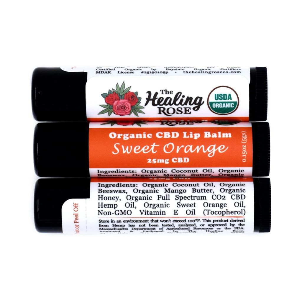 Sweet Orange Lip Balm 25mg CBD at Riverbend Dispensary