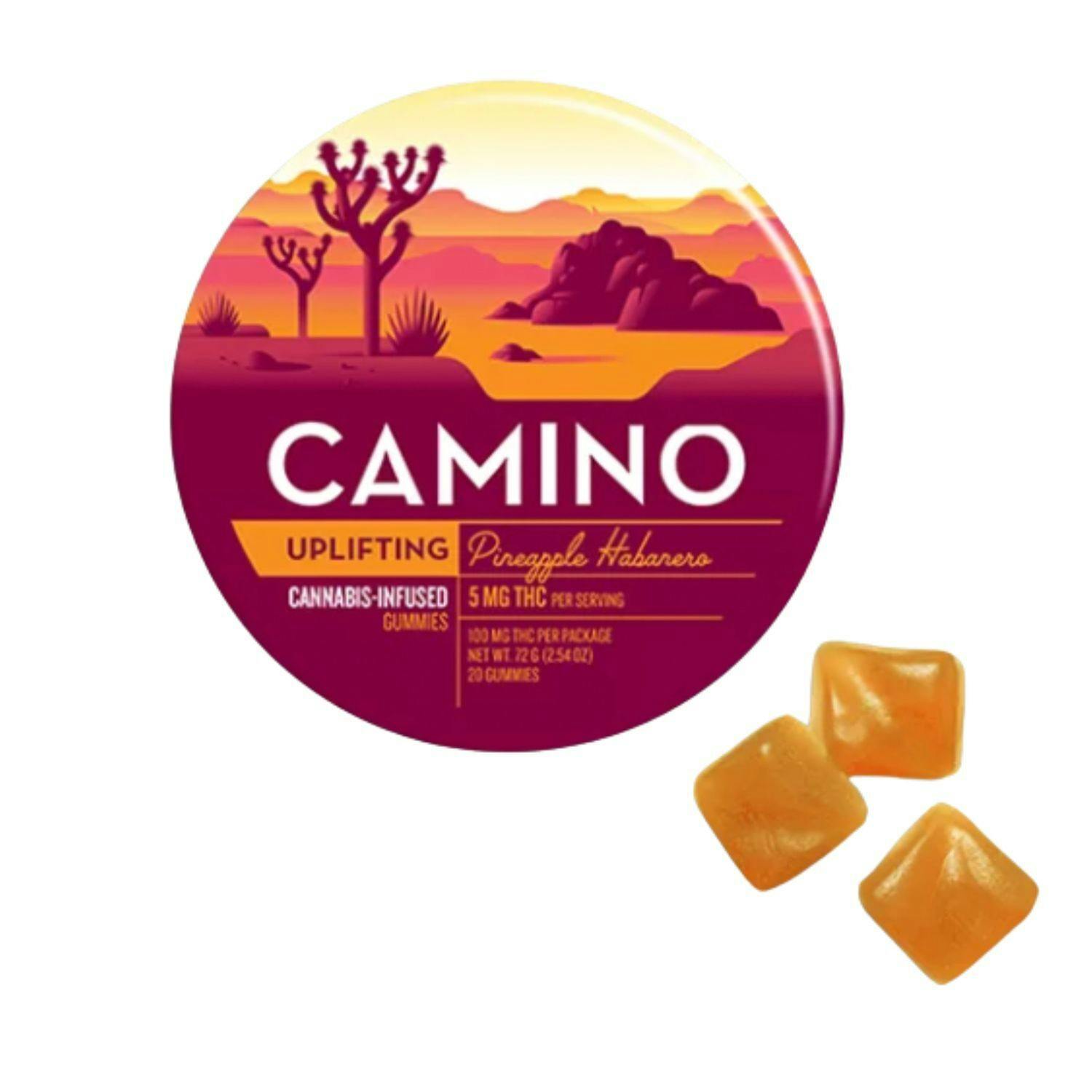 Camino | Pineapple Habanero "Uplifting" Gummies | 20 Pack