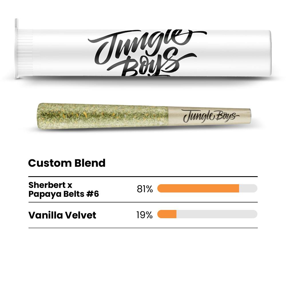 Sherbert x Papaya Belts #6 + Vanilla Velvet - 1g Premium Pre-Roll