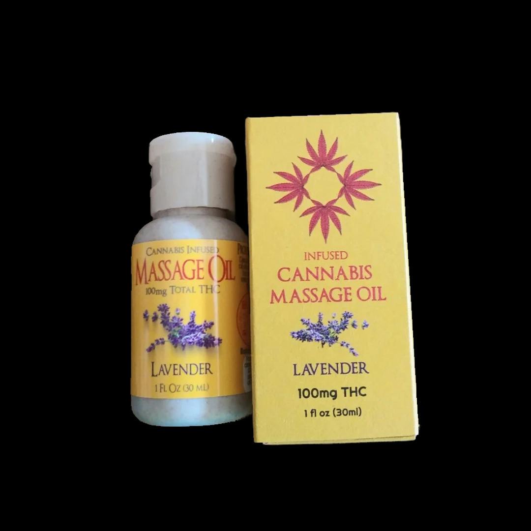 New Mexico Sacred Flower Body Oil CBD/THC(1:1) - Lavender at Amigos Cannabis Dispensary - Rio Rancho