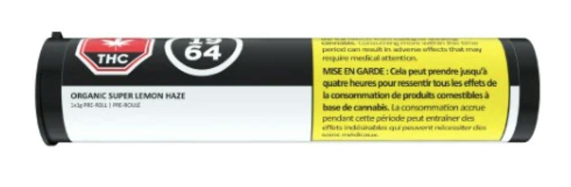 ORGANIC SUPER LEMON HAZE PRE-ROLLS