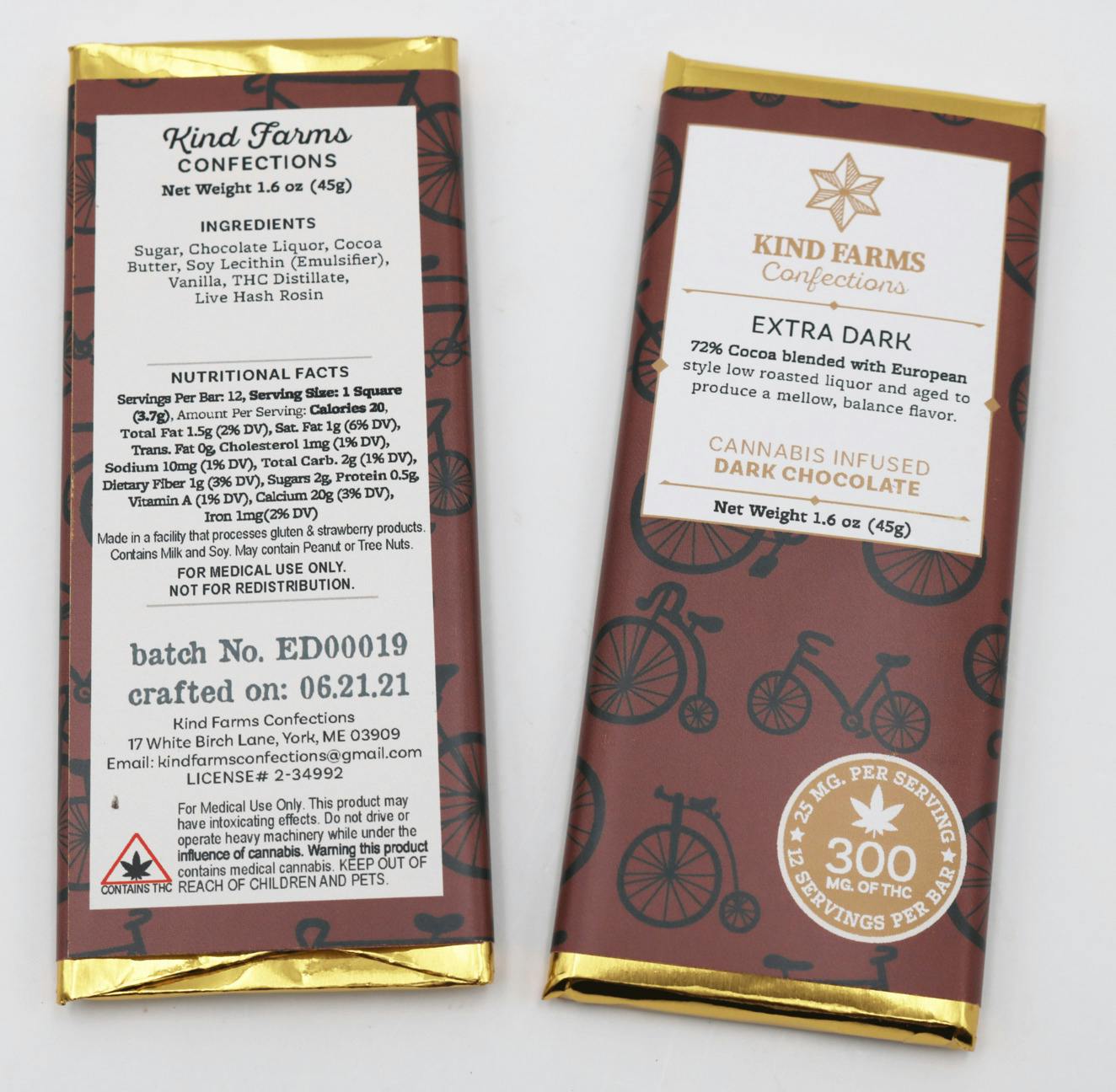 300mg Extra Dark Chocolate Bar