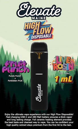 1mL Fruit Punch Live Rosin High Flow Disposable