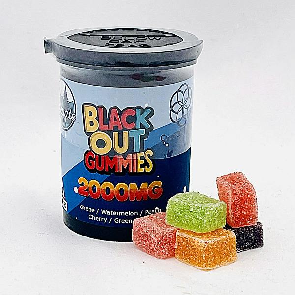2000mg Blackout Gummies - Distillate