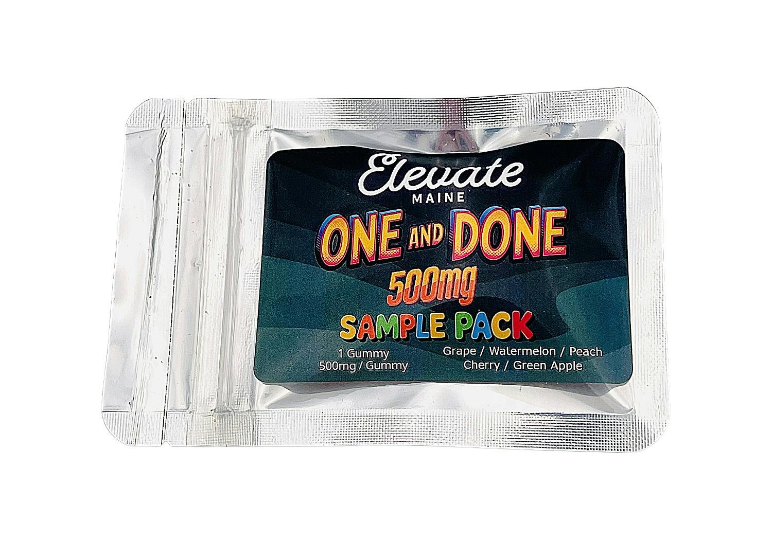 500mg One and Done Gummy Sample Pack - Distillate