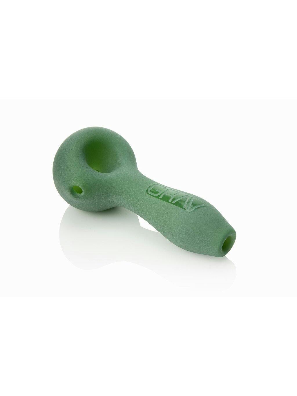 Grav Sandblasted Green Spoon Each at Green Dragon Dispensary - Palatka